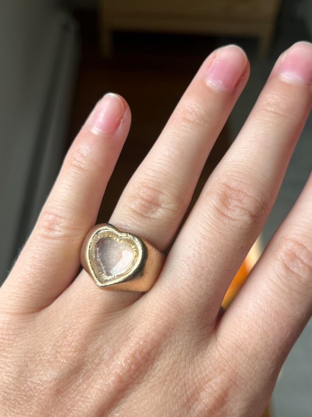 Gold Heart Ring